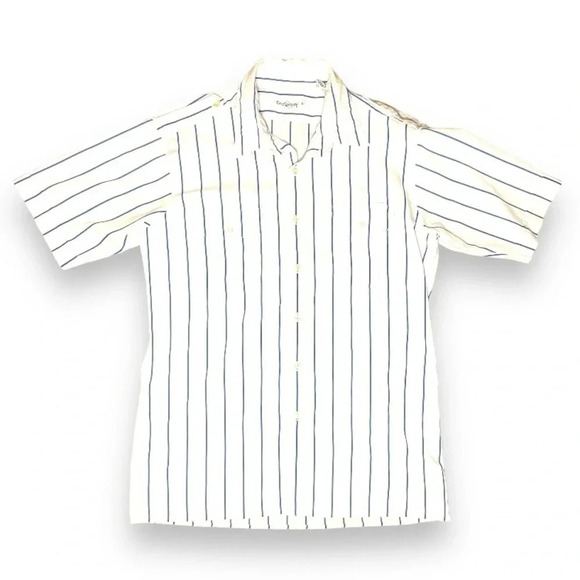 Oleg Cassini Striped Button-Down Shirt, Business Casual - Large - Picture 7 of 8